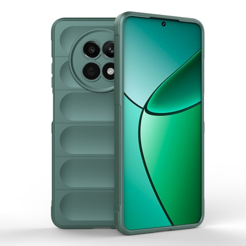 Husa pentru Realme 12x / 12 eleganta, din silicon mat, SKDR Vogue - Verde