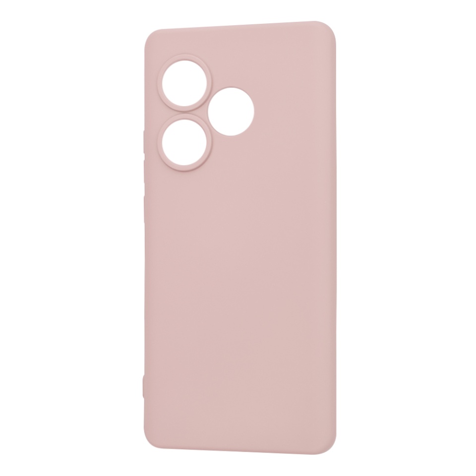 Husa pentru Realme GT 6 / GT 6T din Silicon Catifelat, Protectie Premium, Skyddar SoftElegance - Roz pudra - 1 | YEO