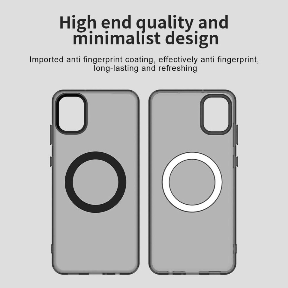 Husa pentru Samsung Galaxy A05, SKYDDAR INOVATION, CandyCase, Magsafe, set cu sticker, Negru - 3 | YEO