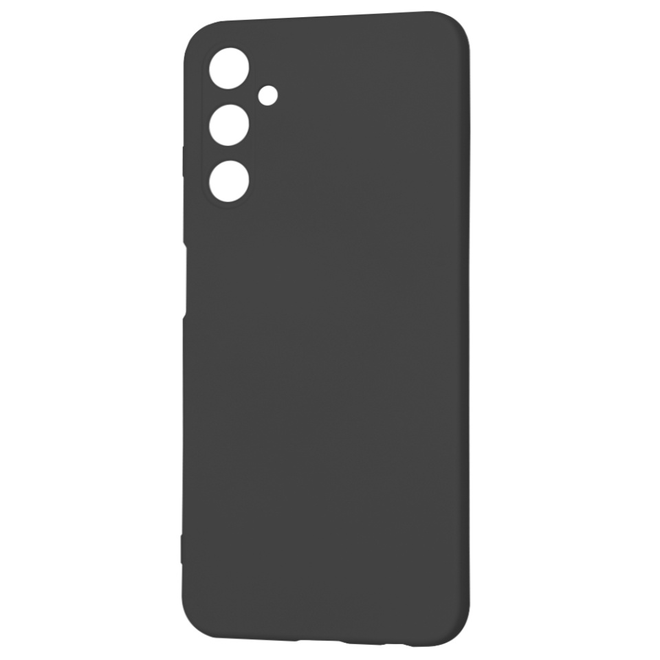 Husa pentru Samsung Galaxy A05s din Silicon Catifelat, Protectie Premium, Skyddar SoftElegance - Negru - 1 | YEO