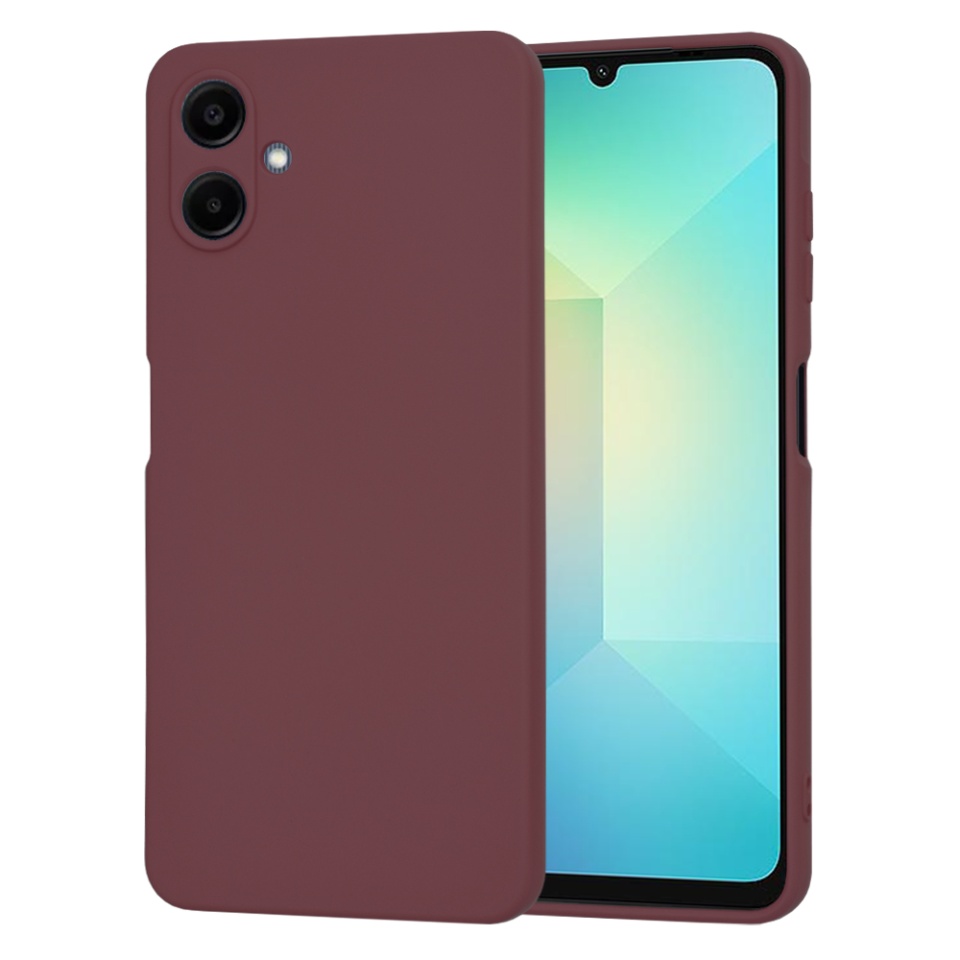 Husa pentru Samsung Galaxy A06 din Silicon Catifelat, Protectie Premium, Skyddar SoftElegance - Bordo