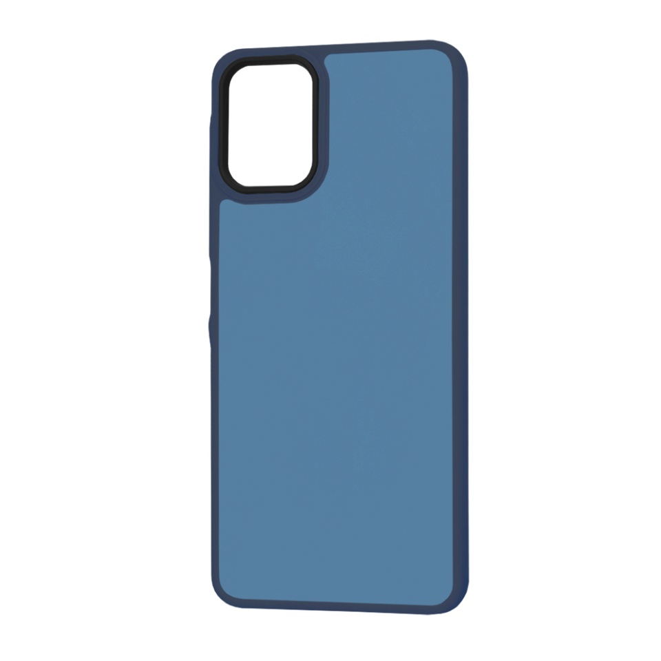 Husa pentru Samsung Galaxy A06, SKYDDAR INNOVATION, HaloFrost, AntiSoc, Bleumarin, set cu sticker - 3 | YEO