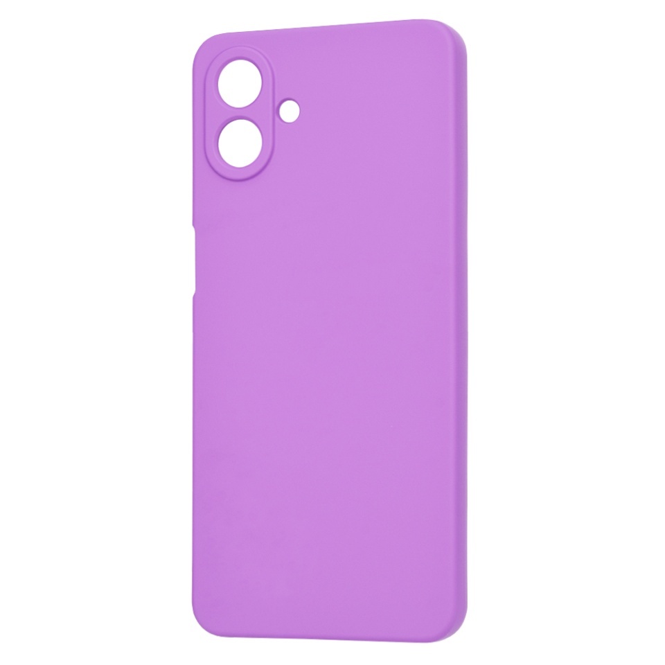 Husa pentru Samsung Galaxy A07 4G, SKYDDAR INNOVATION, din Silicon Catifelat, SoftElegance, set cu sticker, Mov - 3 | YEO