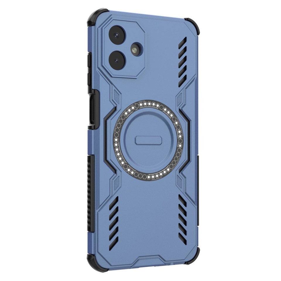 Husa pentru Samsung Galaxy A07 4G, SKYDDAR INOVATION, ArmorMag, Magsafe, set cu sticker, Albastru - 1 | YEO