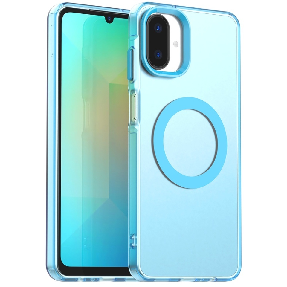 Husa pentru Samsung Galaxy A07 4G, SKYDDAR INOVATION, CandyCase, Magsafe, set cu sticker, Albastru