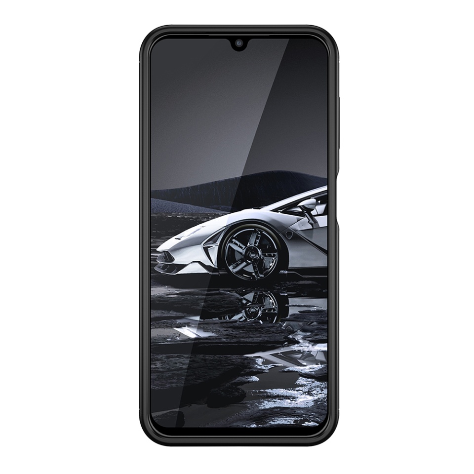 Husa pentru Samsung Galaxy A14 5G / Galaxy A14 4G, SKYDDAR INNOVATION, CarbonFiber, Antisoc, Negru, set cu sticker - 3 | YEO