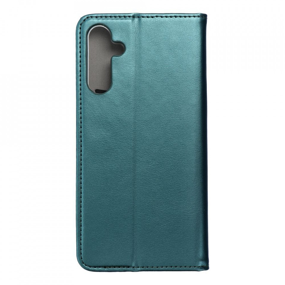 Husa pentru Samsung Galaxy A15 tip carte, Skyddar Smart Magnet - Verde - 1 | YEO