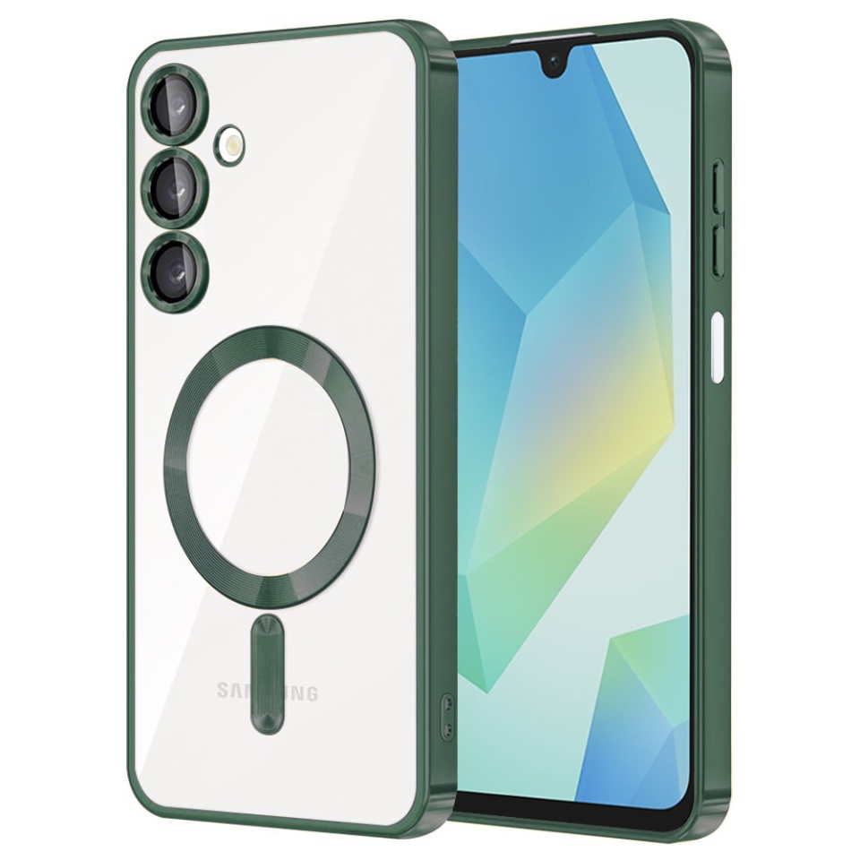 Husa pentru Samsung Galaxy A16 4G / Galaxy A16 5G cu Magsafe integrat, Luxury Shield - Verde inchis