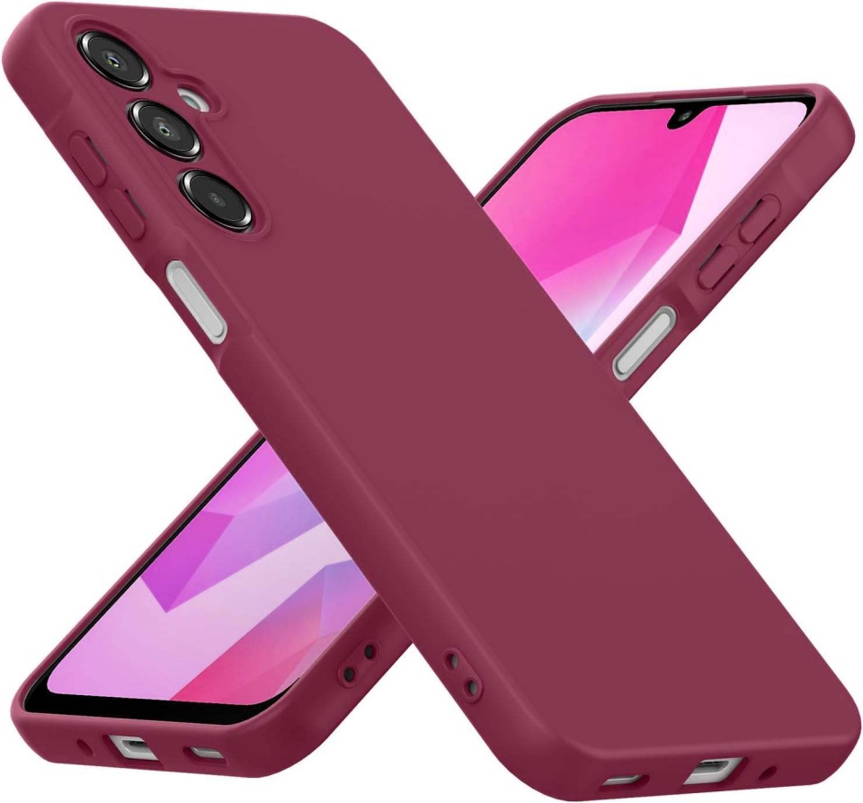 Husa pentru Samsung Galaxy A16 4G / Galaxy A16 5G din Silicon Catifelat, Protectie Premium, Skyddar SoftElegance - Bordo