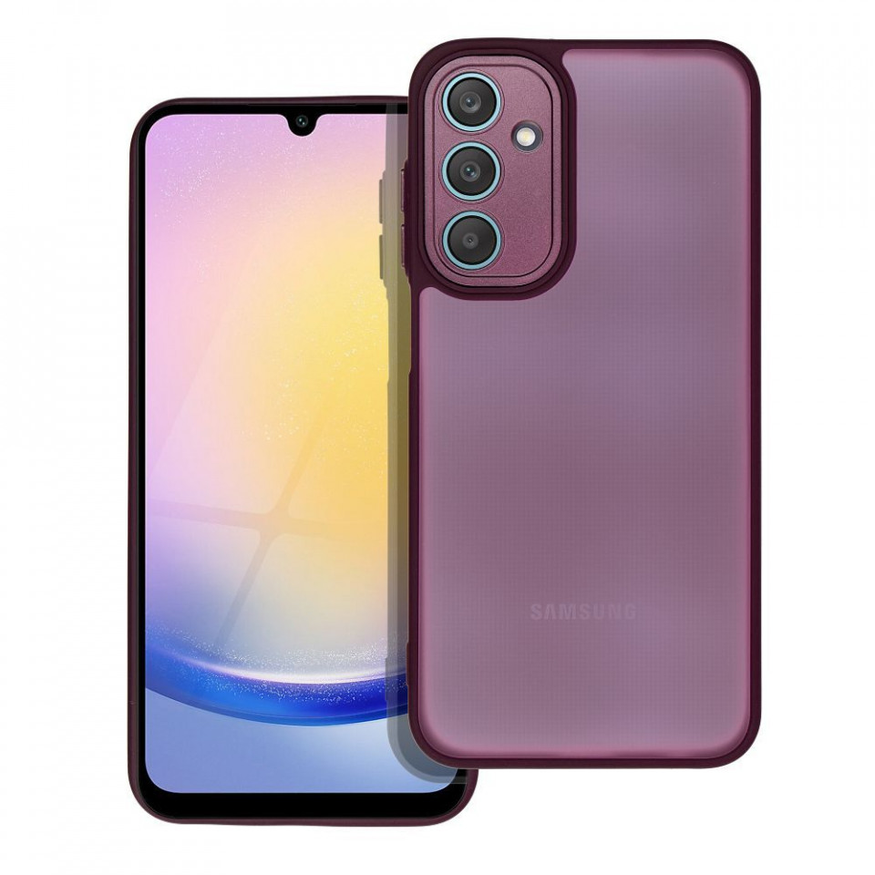 Husa pentru Samsung Galaxy A25 5G, protectie camera, Skyddar Velvet Shield - Mov