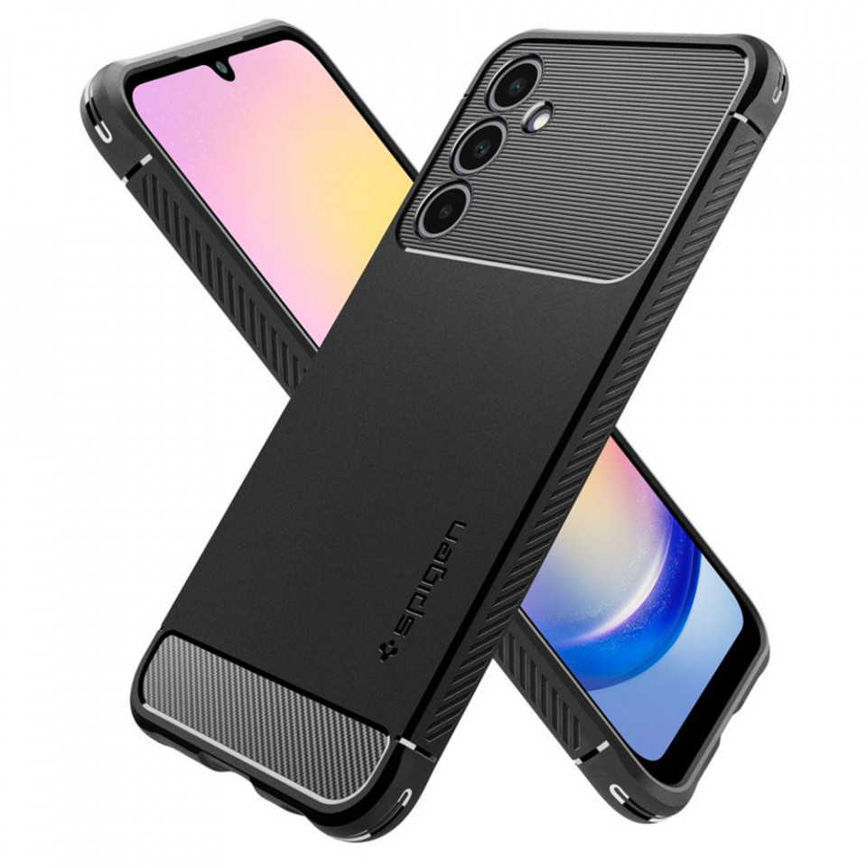 Husa pentru Samsung Galaxy A25 5G, Rugged Armor Spigen - Negru - 1 | YEO