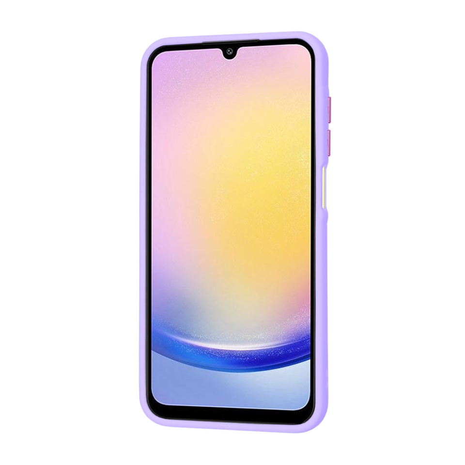 Husa pentru Samsung Galaxy A25 5G, SKYDDAR INNOVATION, HaloFrost, AntiSoc, Mov deschis, set cu sticker - 2 | YEO