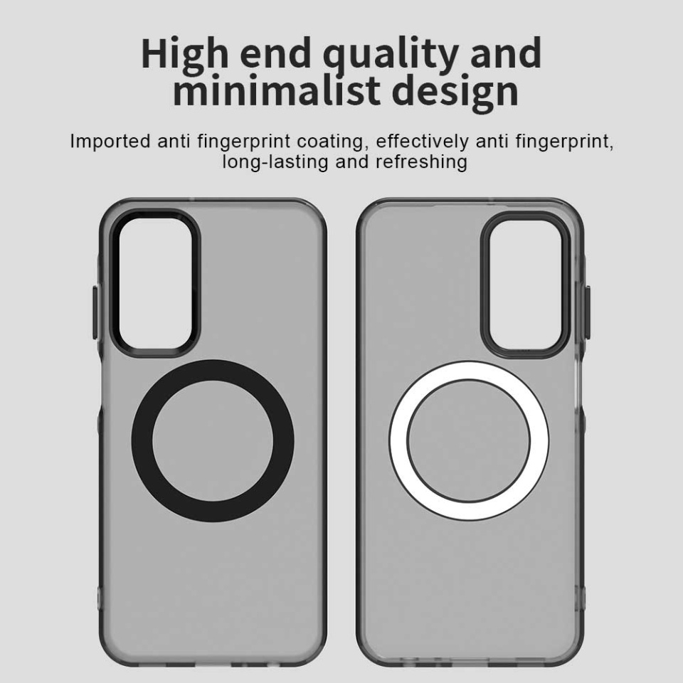 Husa pentru Samsung Galaxy A25 5G, SKYDDAR INOVATION, CandyCase, Magsafe, set cu sticker, Negru - 3 | YEO