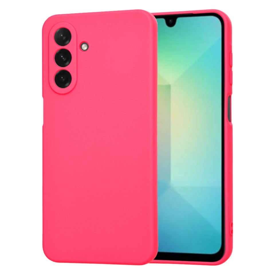 Husa pentru Samsung Galaxy A26 5G din Silicon Catifelat, Protectie Premium, SoftElegance - Fucsia