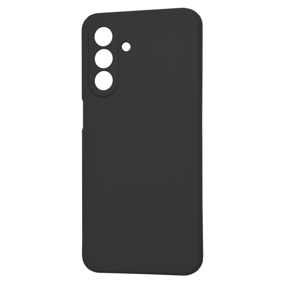 Husa pentru Samsung Galaxy A26 5G, SKYDDAR INNOVATION, din Silicon Catifelat, SoftElegance, set cu sticker, Negru - 3 | YEO