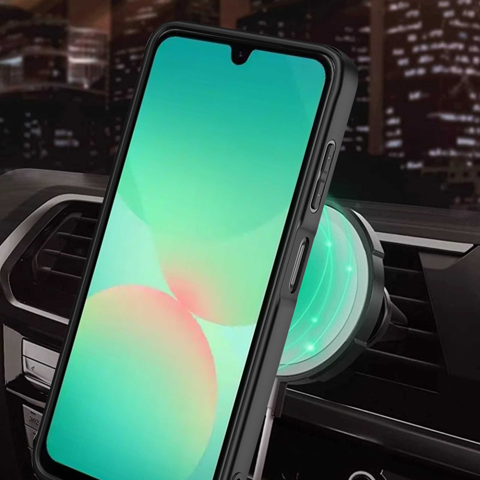 Husa pentru Samsung Galaxy A26 5G, SKYDDAR INNOVATION, RuggedCam, Inel magnetic antisoc, set cu sticker, Albastru - 1 | YEO