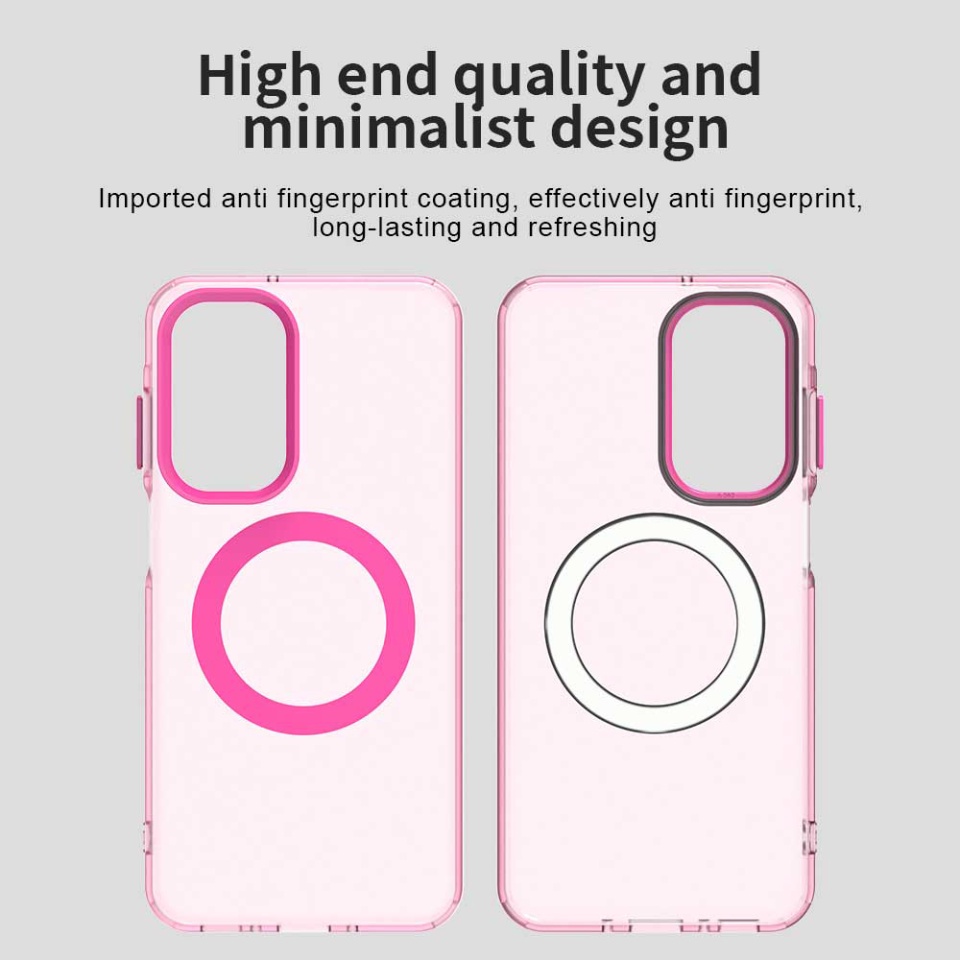 Husa pentru Samsung Galaxy A26 5G, SKYDDAR INOVATION, CandyCase, Magsafe, set cu sticker, Roz - 1 | YEO