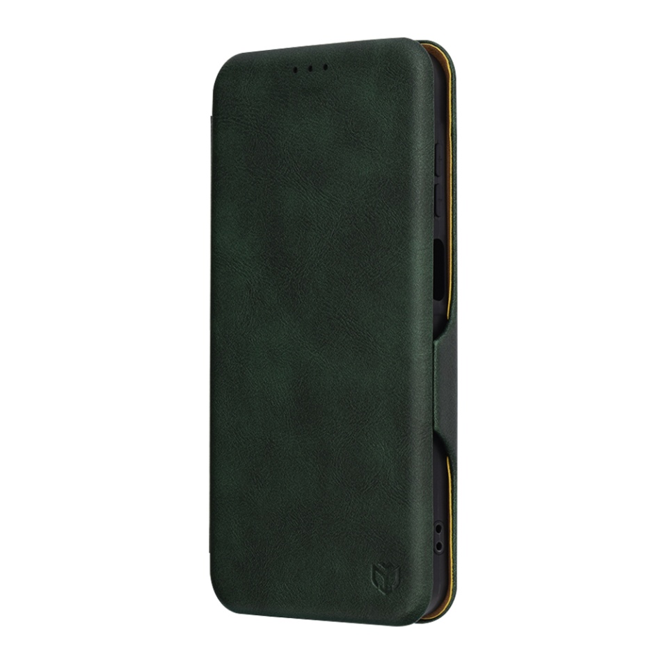 Husa pentru Samsung Galaxy A26 5G tip carte din Piele Ecologica, Suport Carduri, Inchidere Magnetica, Pocket Safe - Verde - 3 | YEO