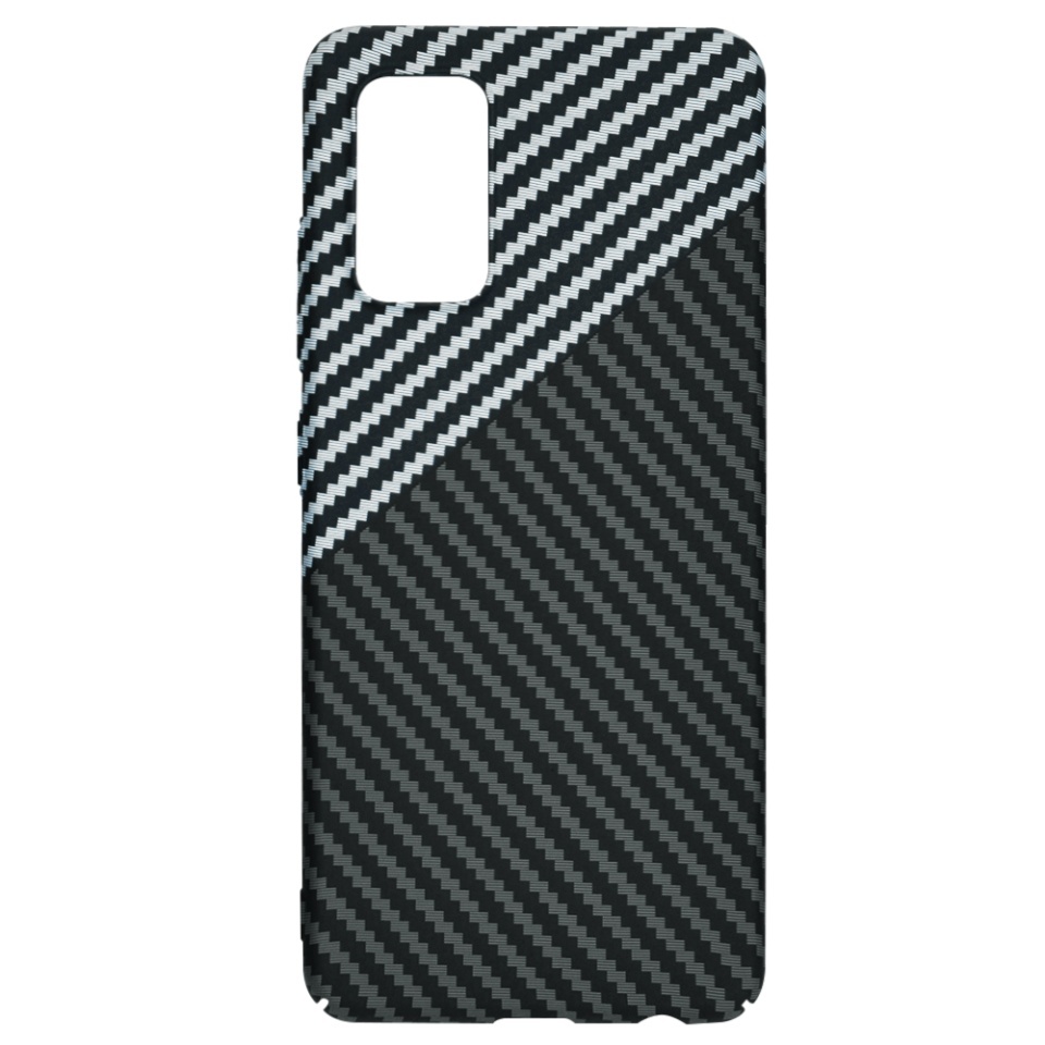Husa pentru Samsung Galaxy A32 4G, SKYDDAR INNOVATION, textura carbon, Carbonite FiberShell, set cu sticker, Gri, - 3 | YEO