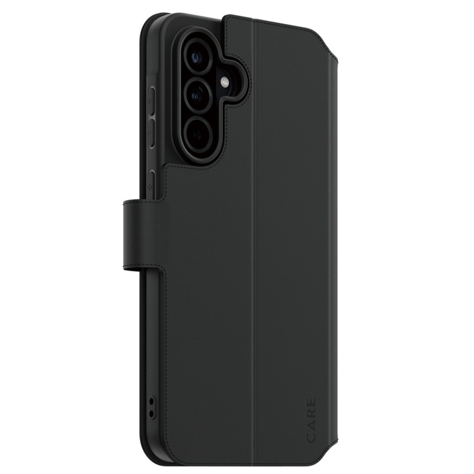 Husa pentru Samsung Galaxy A36 5G, PanzerGlass, CARE Feature Kickstand Wallet Case, Tip Carte cu Inchidere Magnetica, Suport Stand si Slot Card Protectie 360°, Testata la Socuri, Negru
