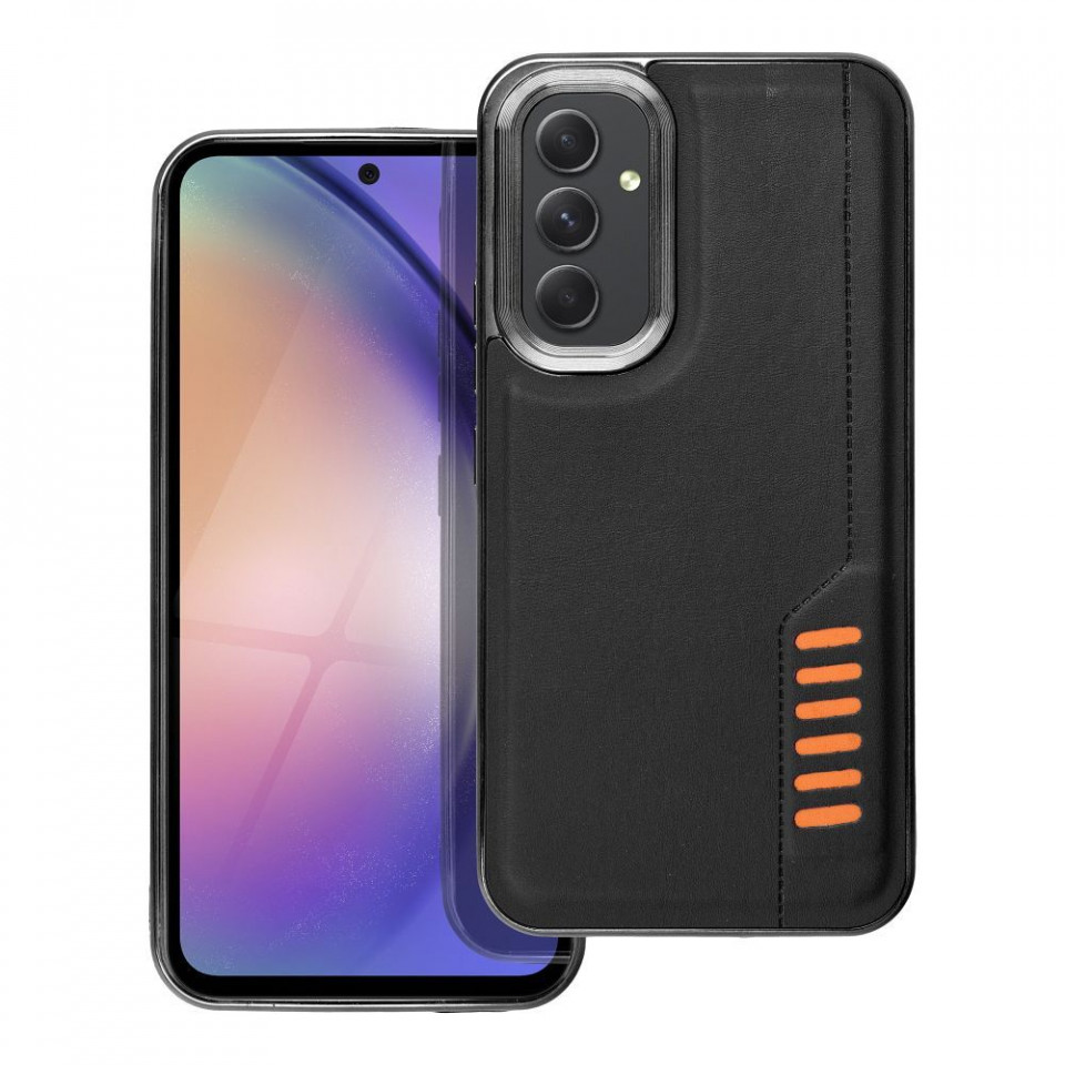 Husa pentru Samsung Galaxy A54 5G premium, Skyddar Milano - Negru