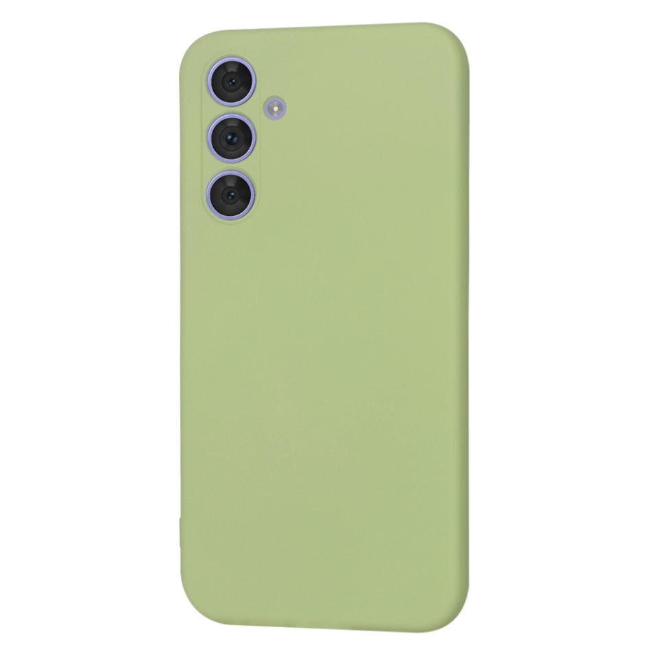 Husa pentru Samsung Galaxy A54 din Silicon Catifelat, Protectie Premium, Skyddar SoftElegance - Verde - 3 | YEO