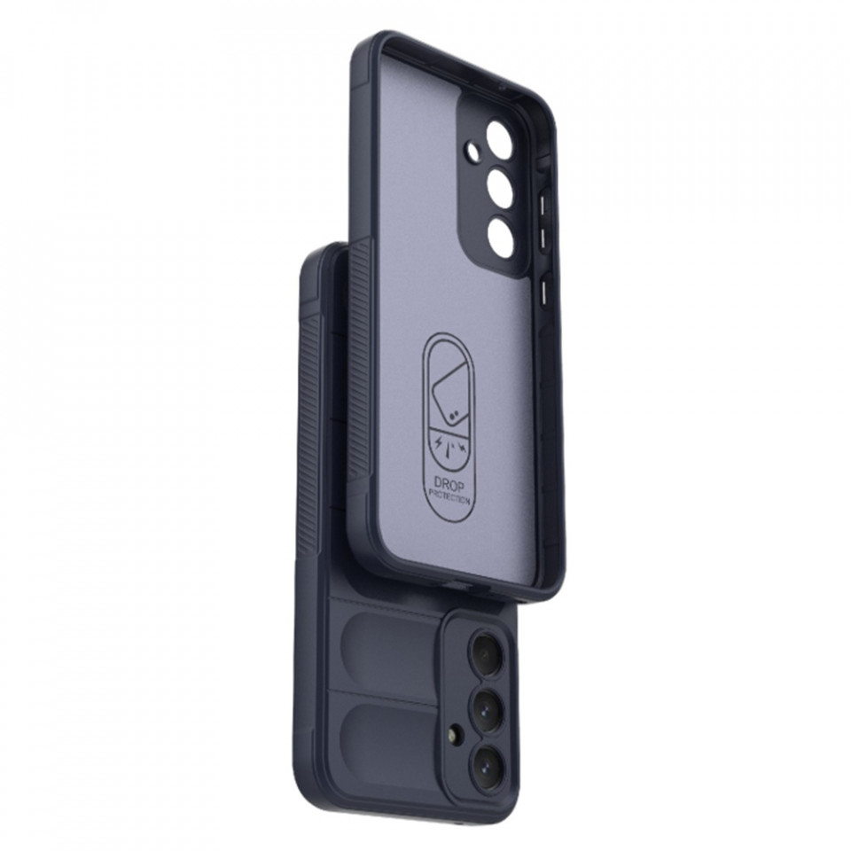 Husa pentru Samsung Galaxy A54 eleganta, din silicon mat, SKDR Vogue - Negru - 3 | YEO