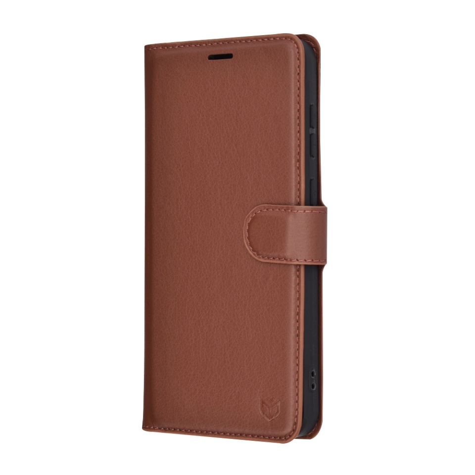 Husa pentru Samsung Galaxy A56 5G tip Carte, cu Portofel Interior, Finisaje Premium, Leather Wallet - Maro - 3 | YEO