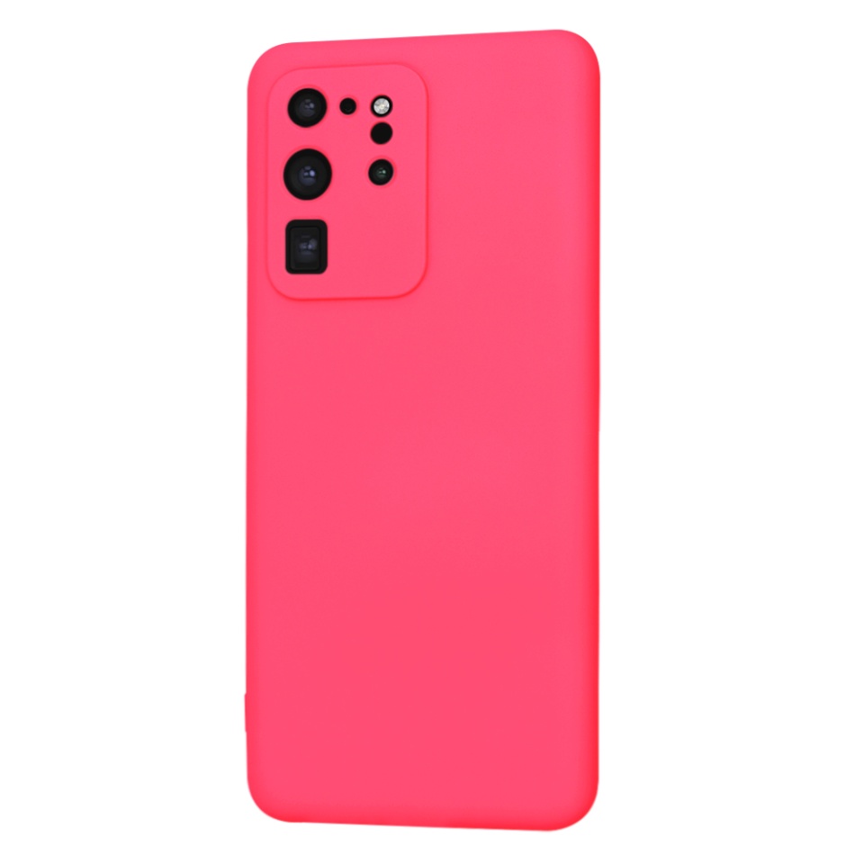 Husa pentru Samsung Galaxy S20 Ultra 5G / Galaxy S20 Ultra din Silicon Catifelat, Protectie Premium, Skyddar SoftElegance - Fucsia - 3 | YEO