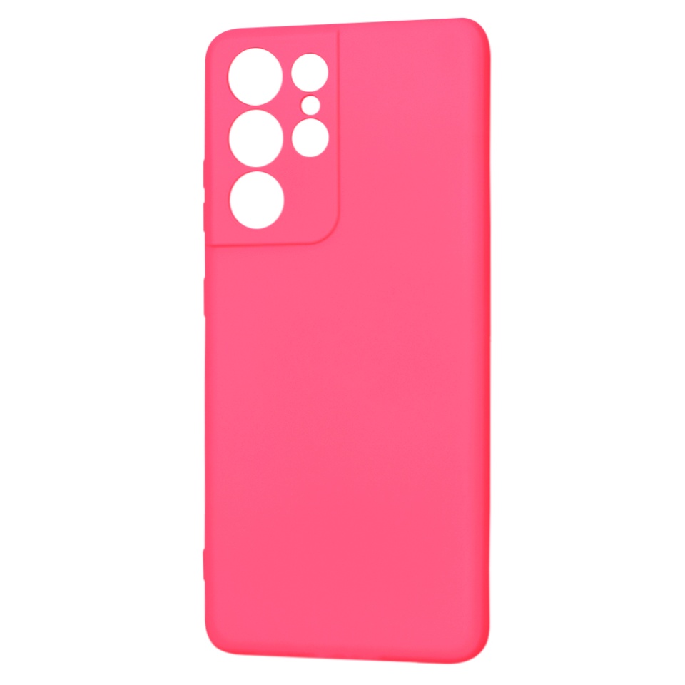 Husa pentru Samsung Galaxy S21 Ultra 5G din Silicon Catifelat, Protectie Premium, Skyddar SoftElegance MagSafe - Fucsia - 3 | YEO