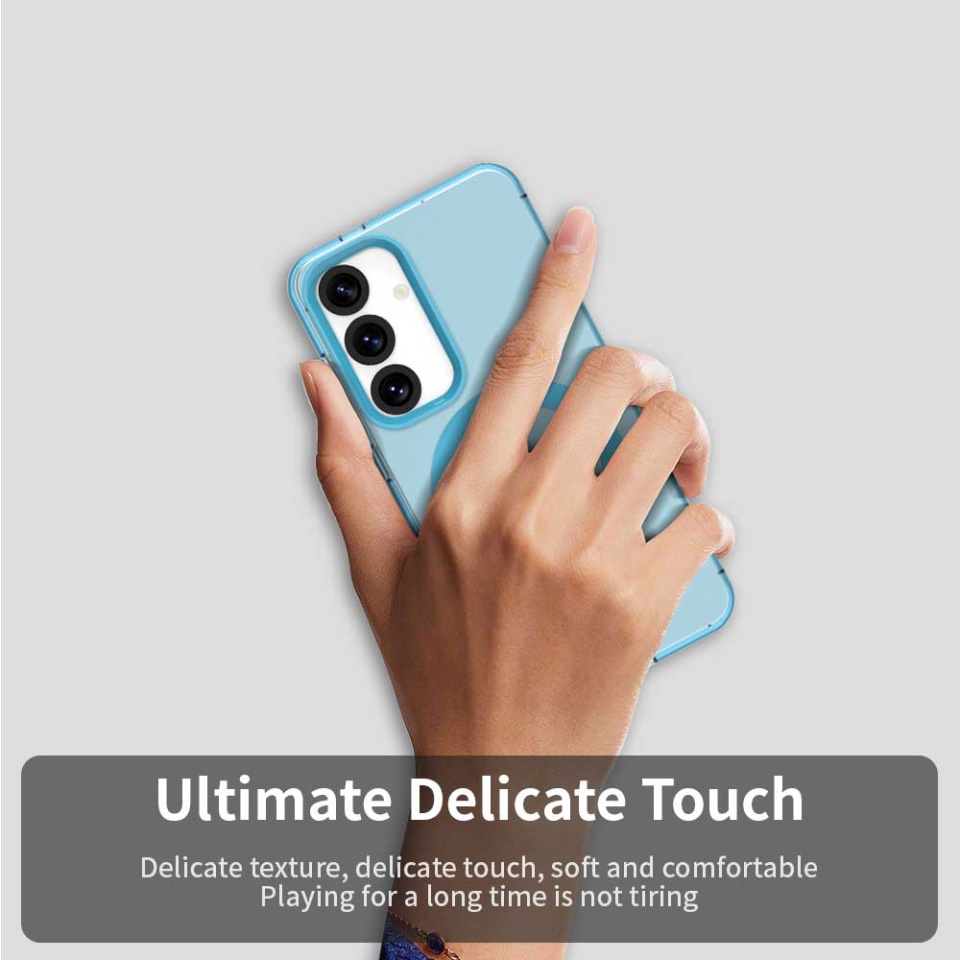 Husa pentru Samsung Galaxy S23 FE, SKYDDAR INOVATION, CandyCase, Magsafe, set cu sticker, Albastru - 1 | YEO