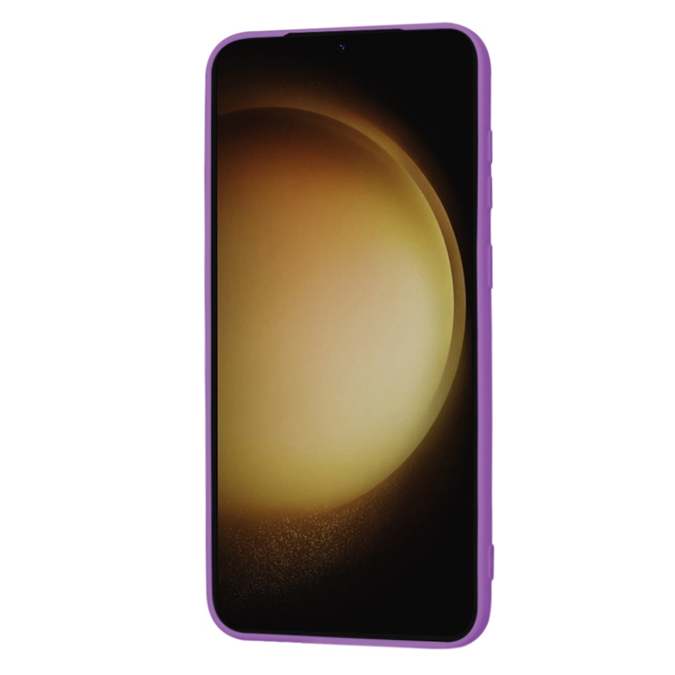 Husa pentru Samsung Galaxy S23 Plus din Silicon Catifelat, Protectie Premium, Skyddar SoftElegance MagSafe - Mov - 1 | YEO