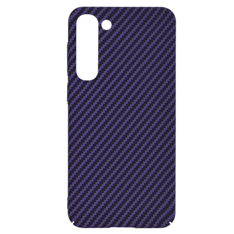 Husa pentru Samsung Galaxy S23 Plus, Finisaj Premium cu Textura de Carbon, Design Elegant, SKDR CarbonFlex - Mov - 3 | YEO