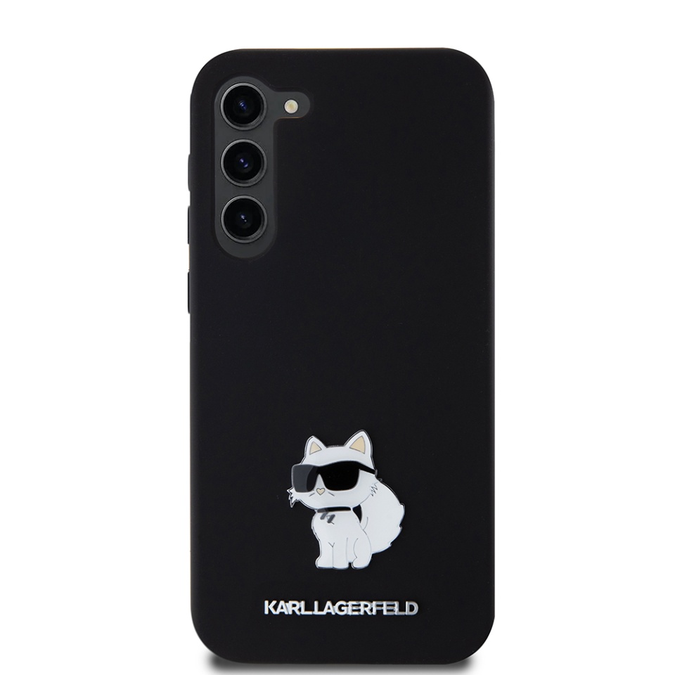 Husa pentru Samsung Galaxy S23 Plus, Silicone, Karl Lagerfeld, Negru - 3 | YEO