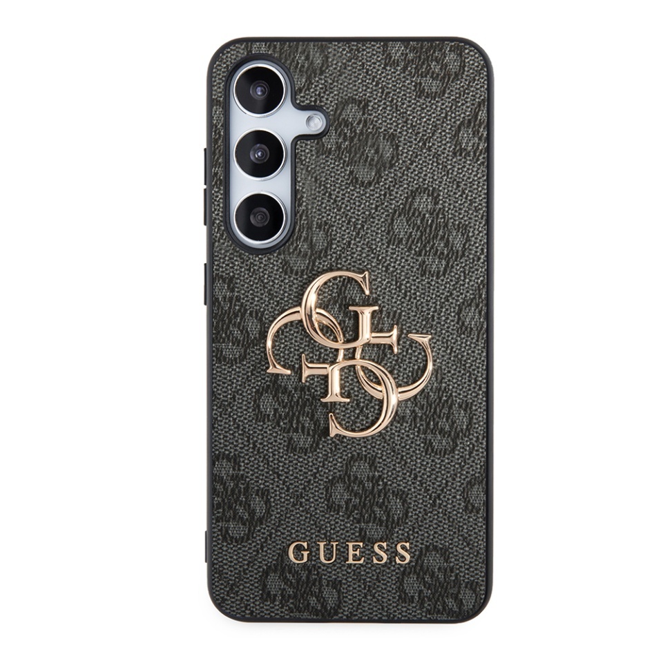 Husa pentru Samsung Galaxy S24 Plus, Guess 4G Metal Logo, Protectie Slim, Compatibila, Negru - 1 | YEO