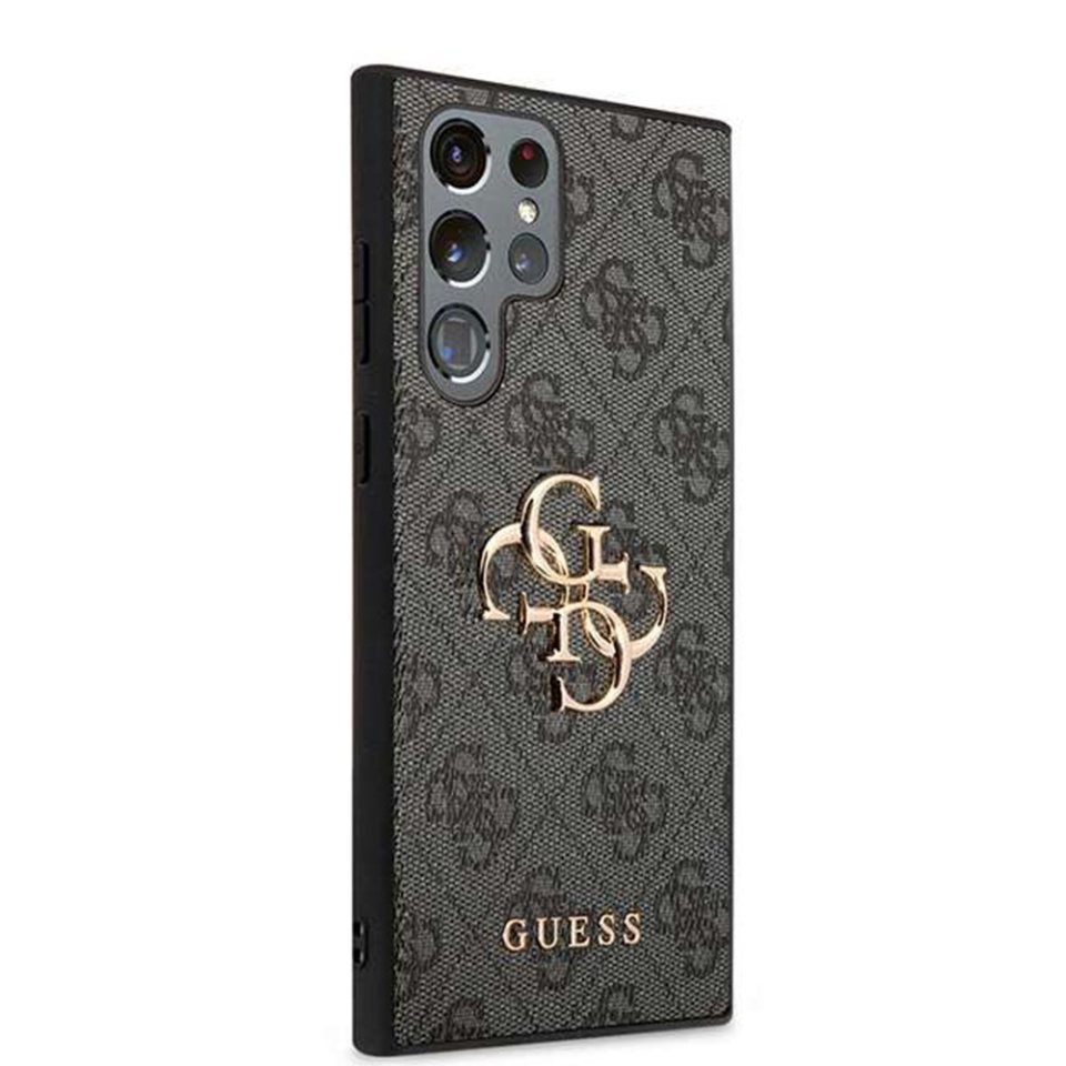 Husa pentru Samsung Galaxy S24 Ultra, Guess 4G Metal Logo, Protectie Slim, Compatibila, Negru - 3 | YEO
