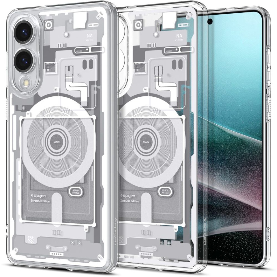 Husa pentru Samsung Galaxy S25 Edge, Ultra Hybrid Zero One - Alb