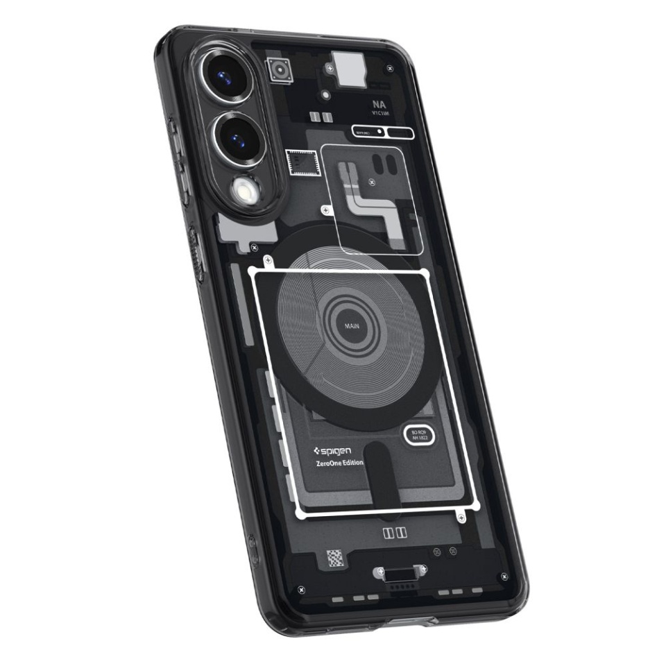 Husa pentru Samsung Galaxy S25 Edge, Ultra Hybrid Zero One - Negru - 3 | YEO