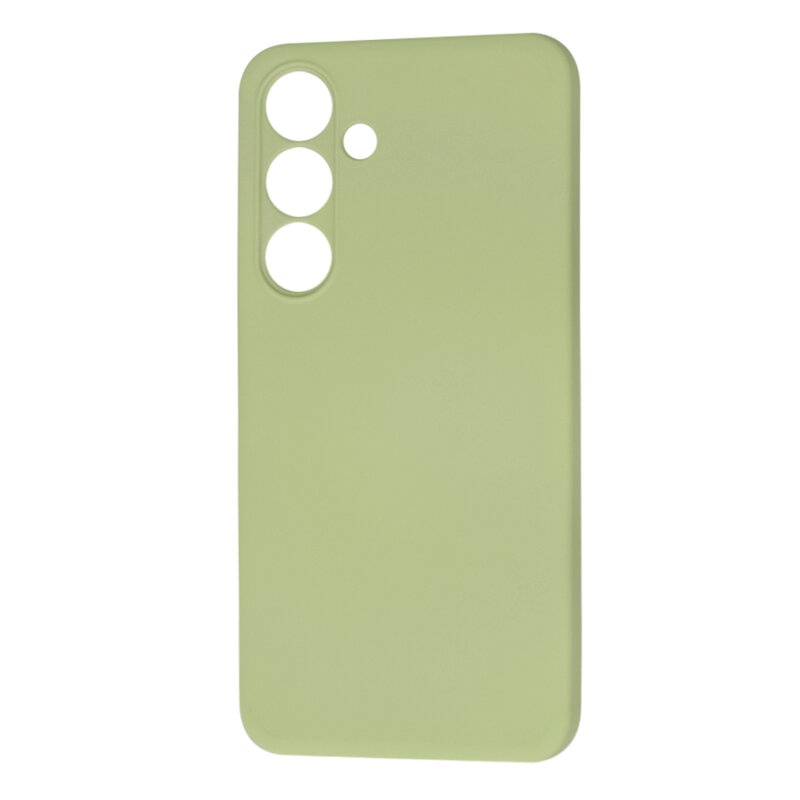 Husa pentru Samsung Galaxy S25 Plus din Silicon Catifelat, Protectie Premium, Skyddar SoftElegance - Verde - 1 | YEO