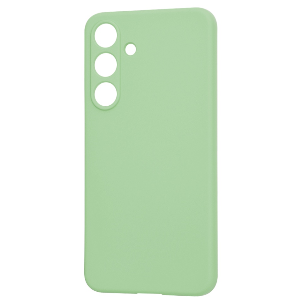 Husa pentru Samsung Galaxy S25 Plus din Silicon Catifelat, Protectie Premium, Skyddar SoftElegance - Verde deschis - 3 | YEO