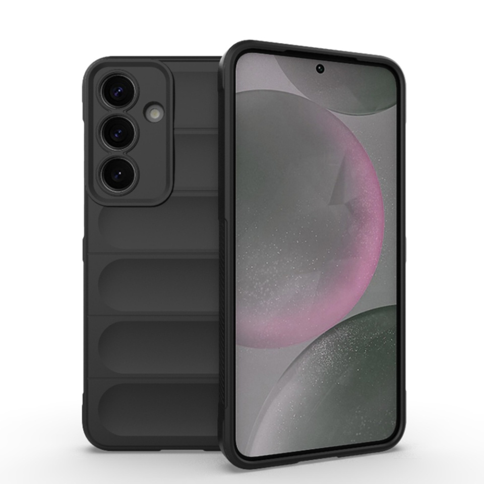 Husa pentru Samsung Galaxy S25 Plus eleganta, din silicon mat, SKDR Vogue - Negru