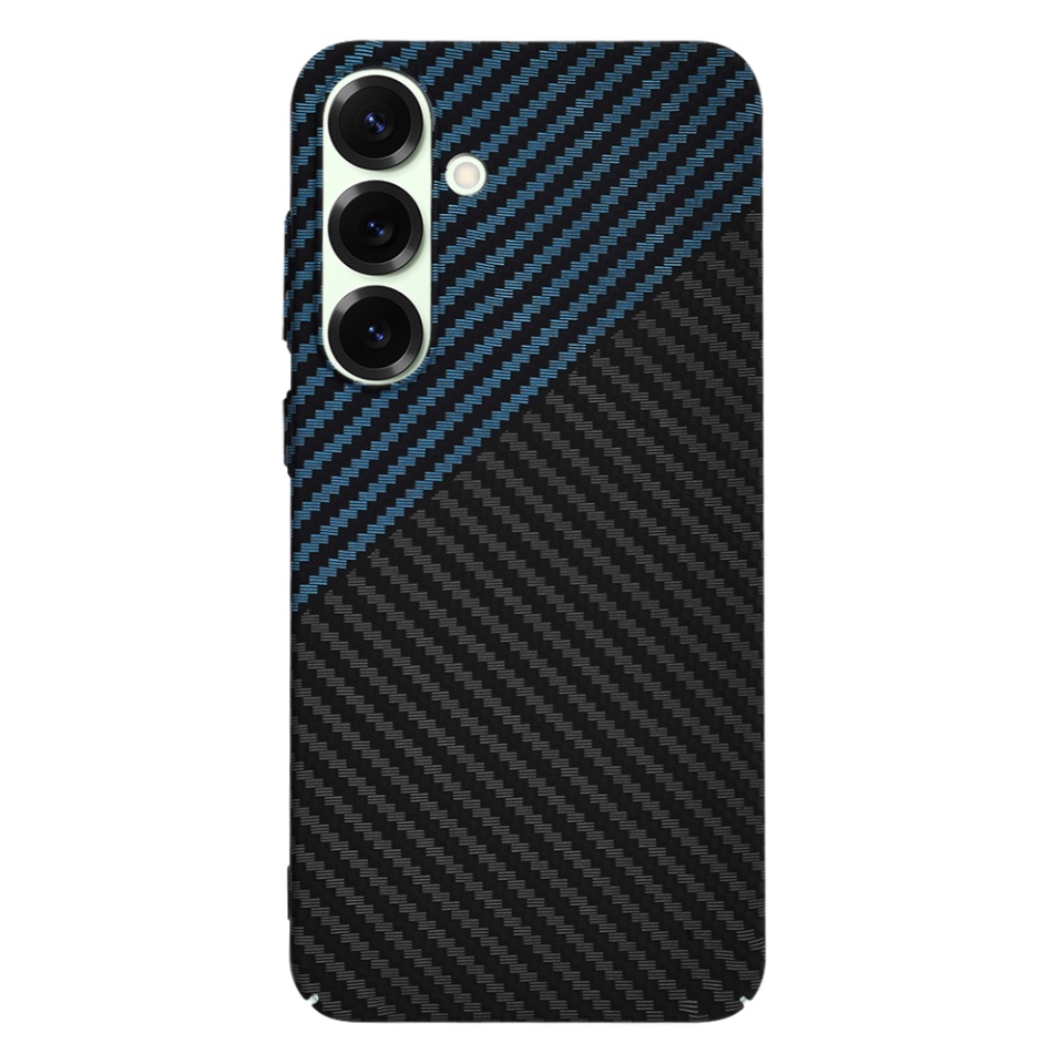 Husa pentru Samsung Galaxy S25 Plus, SKYDDAR INNOVATION, Carbonite FiberShell, Bleu, set cu sticker - 3 | YEO
