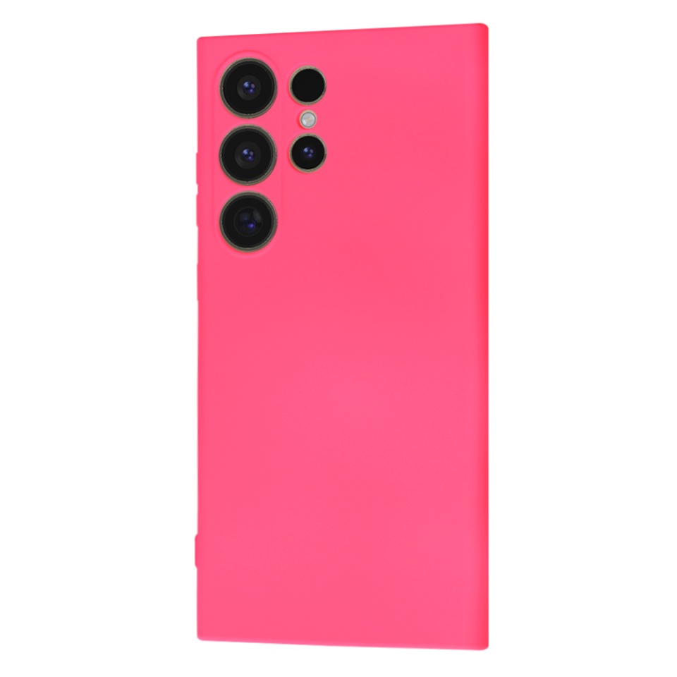 Husa pentru Samsung Galaxy S25 Ultra din Silicon Catifelat, Protectie Premium, Skyddar SoftElegance - Fucsia - 3 | YEO
