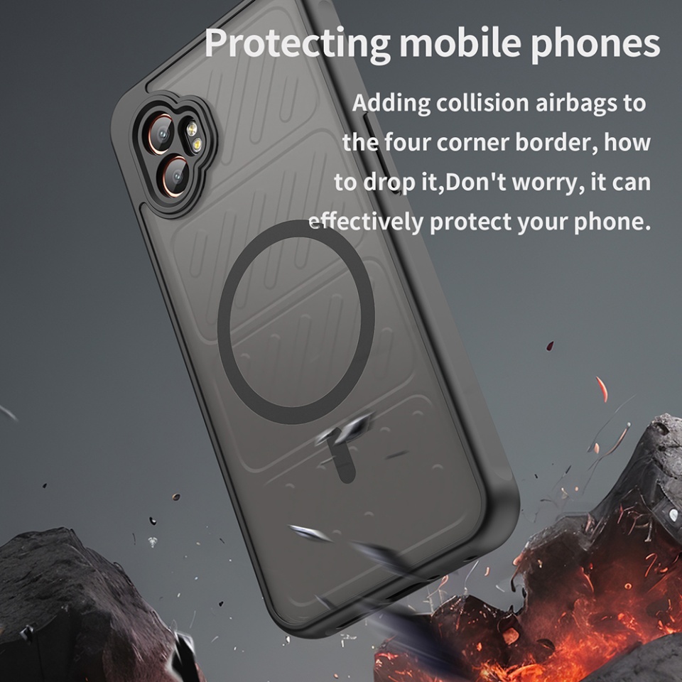 Husa pentru Samsung Galaxy Xcover7 Pro, SKYDDAR INNOVATION, HaloFrost MagSafe II, Antisoc, set cu sticker, Negru - 5