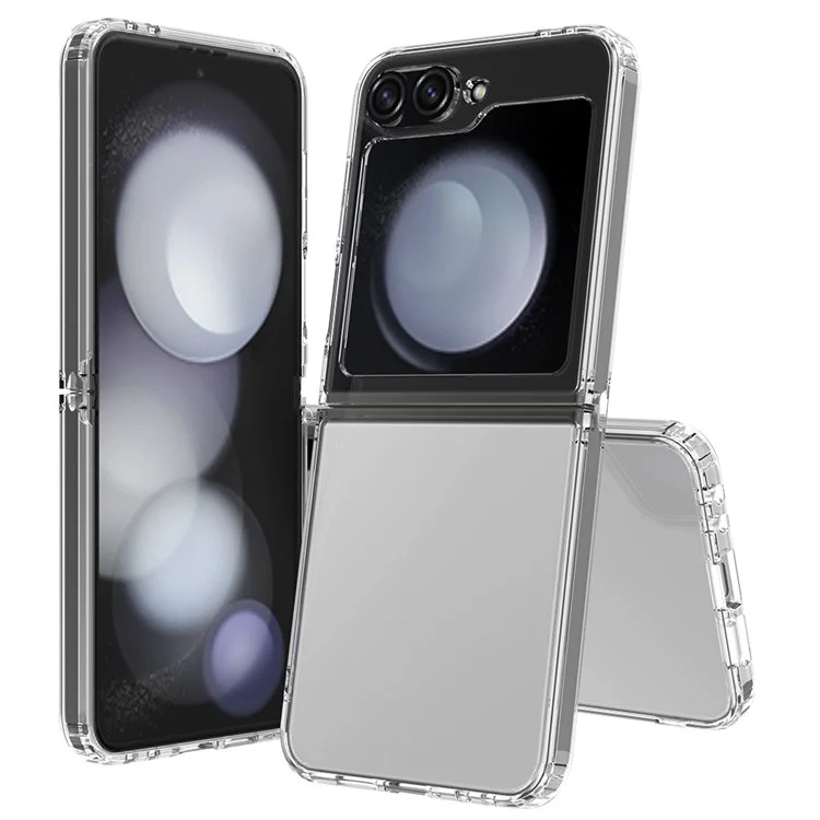 Husa pentru Samsung Galaxy Z Flip6 din silicon transparent, SKDR ClearGuard - Transparent - 1 | YEO