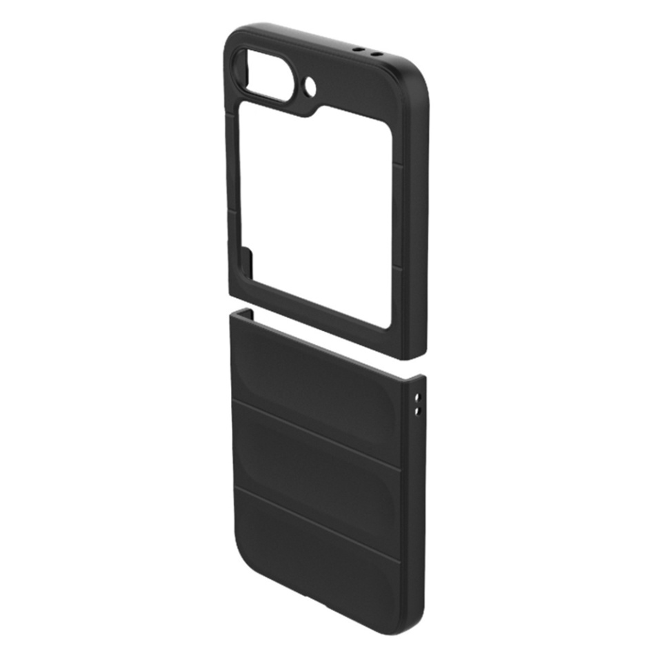 Husa pentru Samsung Galaxy Z Flip6 eleganta, din silicon mat, SKDR Vogue - Verde - 1 | YEO
