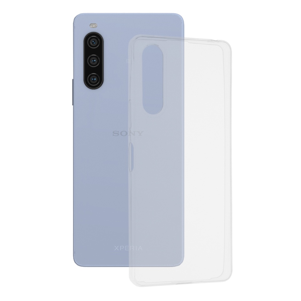 Husa pentru Sony Xperia 10 V din silicon transparent, SKDR ClearGuard - Transparent