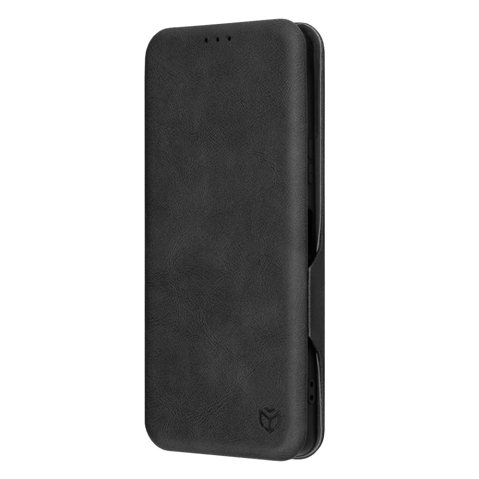Husa pentru Sony Xperia 5 VI, SKYDDAR INNOVATION, Safe Wallet tip carte din Piele Ecologica, Suport Carduri, Inchidere Magnetica, Negru, set cu sticker - 3 | YEO