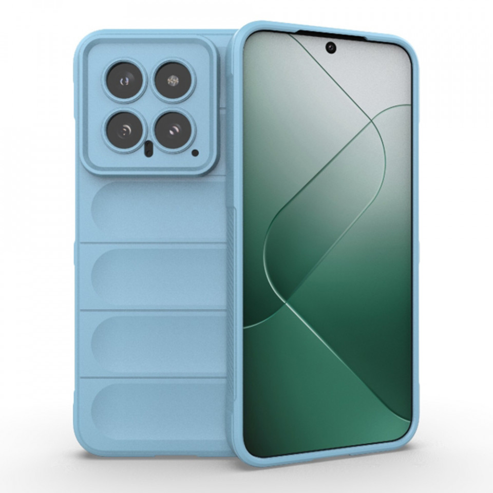Husa pentru Xiaomi 14 eleganta, din silicon mat, SKDR Vogue - Bleu