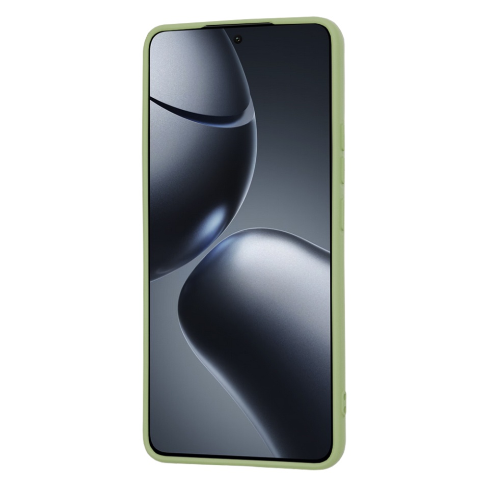 Husa pentru Xiaomi 14T Pro din Silicon Catifelat, Protectie Premium, Skyddar SoftElegance - Verde - 1 | YEO